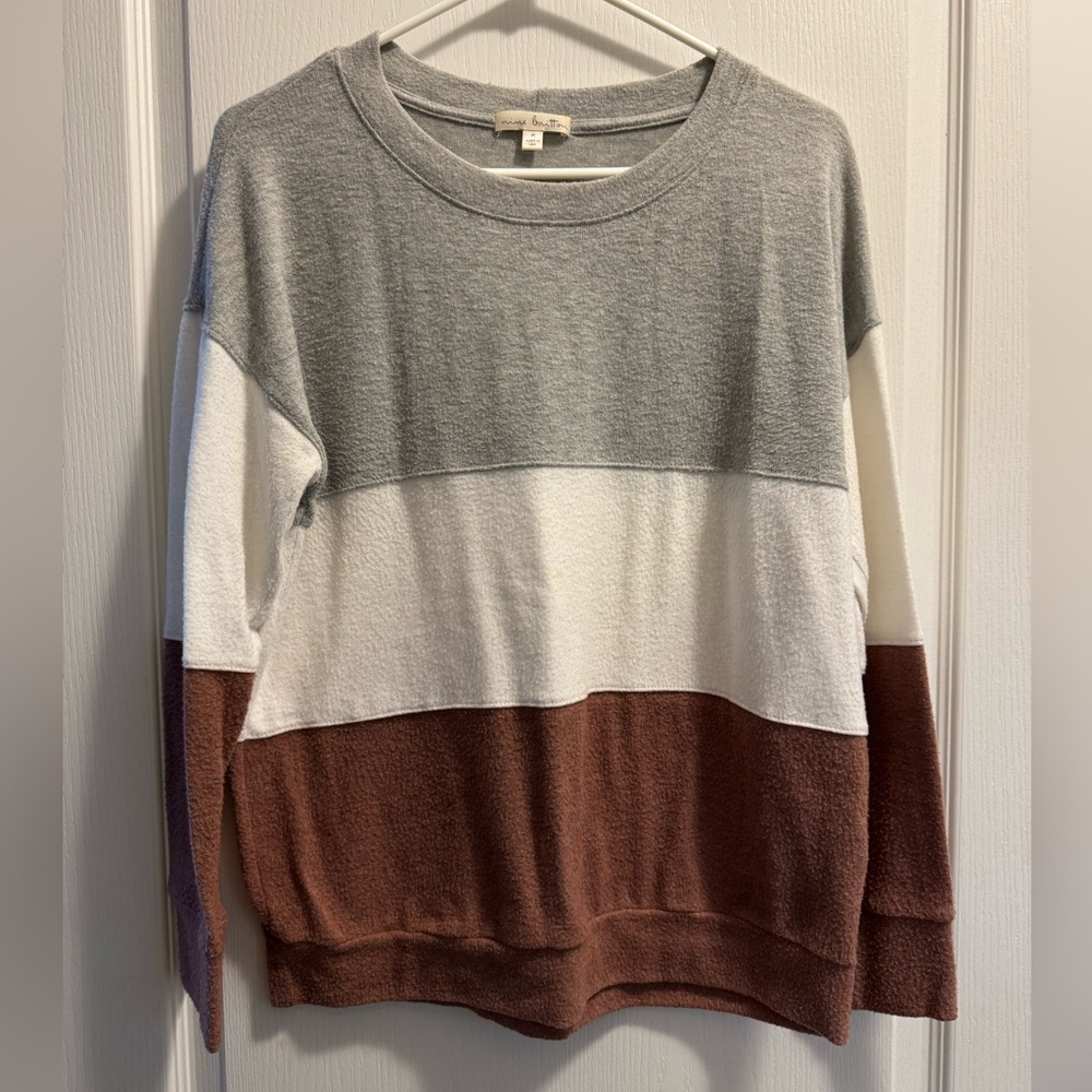 Nine Britton Dalia Brushed Knit Sweatshirt Size Medium